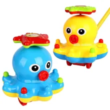 Детские Обучающие руки толчок Осьминог детей колокольчик скользящие мультфильм животных развивающие игрушки оптом