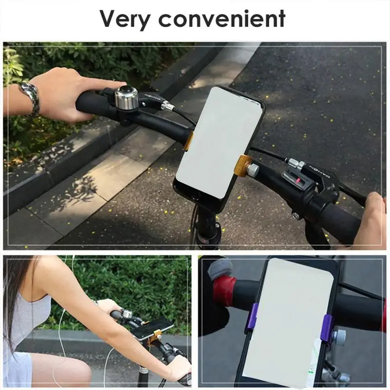Mounted Bracket Holder Adjustable Bicycle Phone Holder Mental Bike Handlebar Clip Stand For Universal Mobile Cellphone