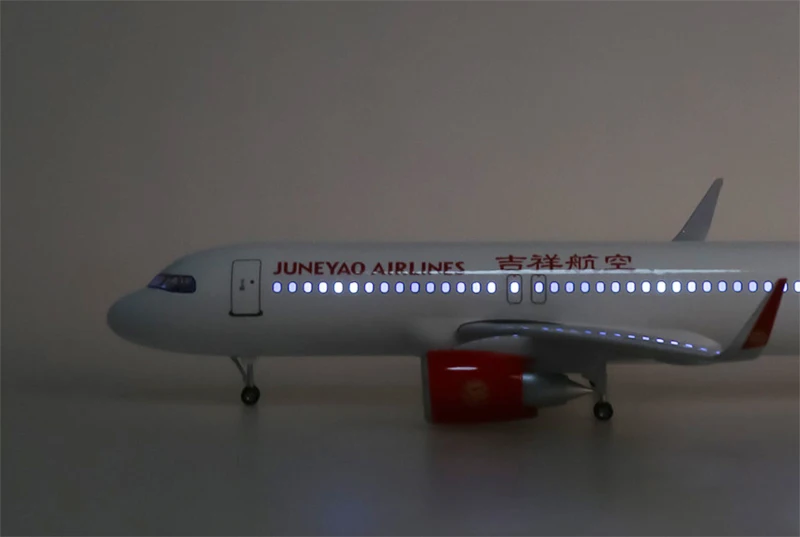 1/80 масштаб 47 см самолет Airbus A320 NEO JUNYAO самолет модель сплав База W шасси и светильник игрушка самолет ребенок самолет