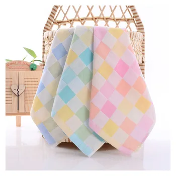 

Happyflute 100% Cotton Square Face Towel 2piece/set Muslin Baby Stuff for Newborns Gauze Baby Wipes Wash Cloths