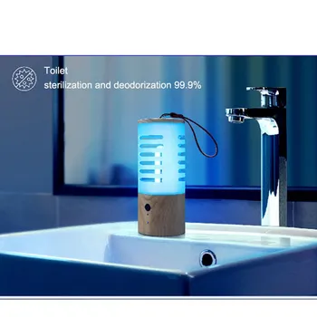 

UVC Germicidal Lamp 360 Degree Home Disinfection Bulb USB Charging Portable UV LED Light for Home Clean Air Mites Ultraviolet