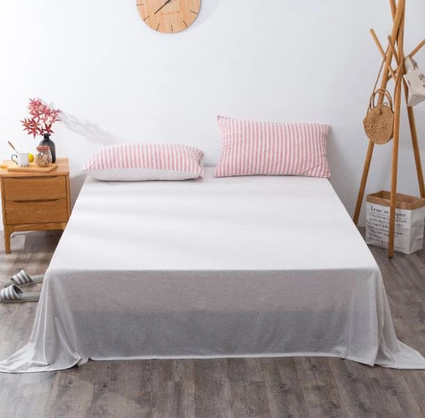 Cotton Knitted Fitted Sheet Bed Pure Cotton One Piece Mattress Protective Cover 0 230 Bed Cover Duvet Cover Aliexpress