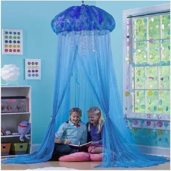 

Cute Jellyfish shape mosquito net for outdoor Kids Bedroom Children Bed Tent Baby Girl Room Decor Crib canopy bed curtain