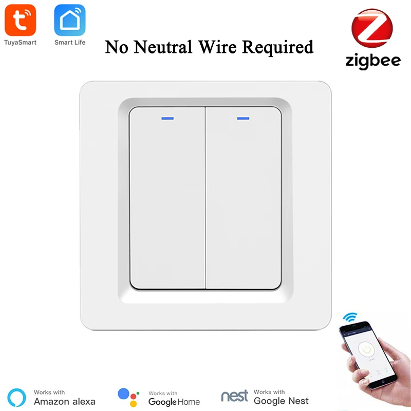 Переключатель настенный Zigbee с поддержкой Wi Fi 2/3 кнопок|Модули для умного дома| |