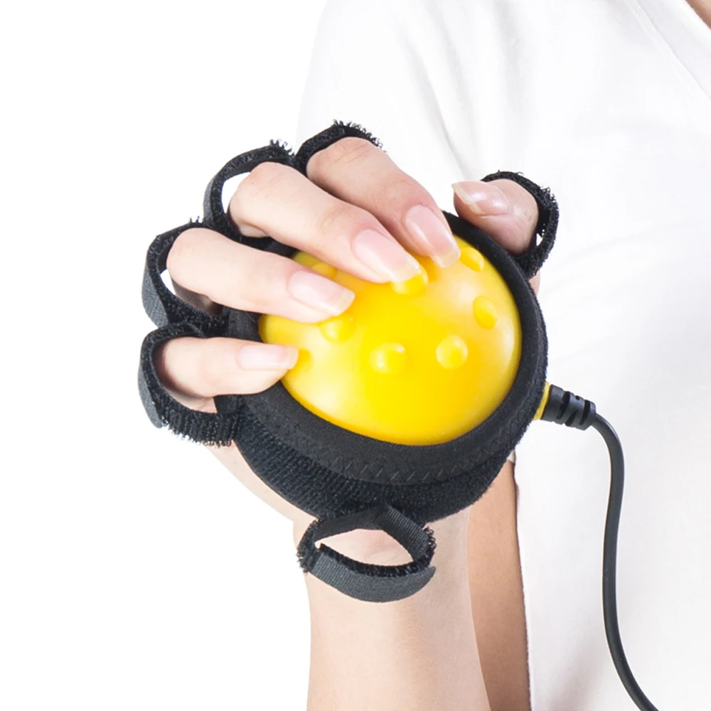 Hot Compress Finger Massager Infrared Therapy Ball Electric Handheld