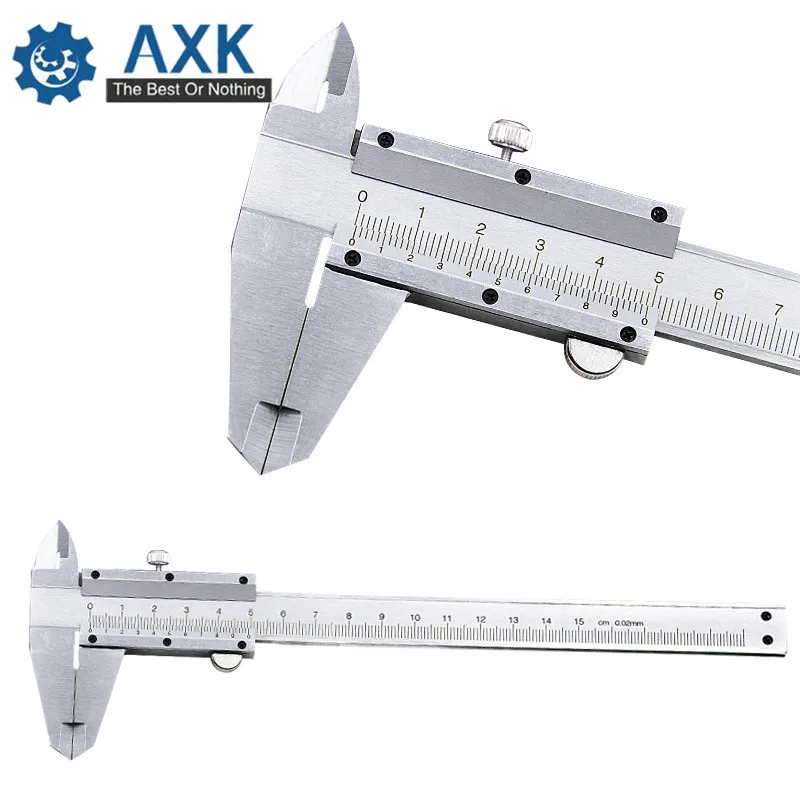 Штангенциркуль 6 дюймов 0-150 мм 0,02 мм металлические штангенциркули калибр микрометр измерительные инструменты DT236