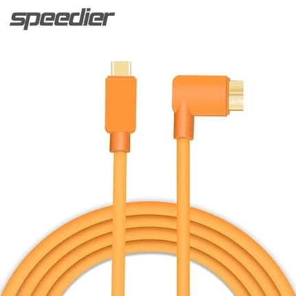 USB-C до 3 0 Micro-B правый угол 5 м-10 м (высокая видимость оранжевый) USB 1 он-лайн линия C
