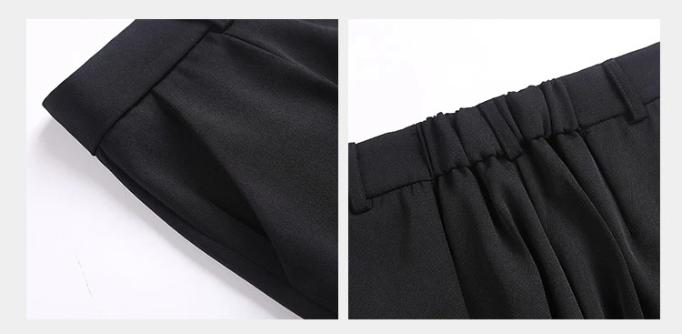 KarSaNy Women Trousers Office High Waisted Womens Straight Pants Capri Autumn Elastic Waist vintage pants For Women 2020 Autumn