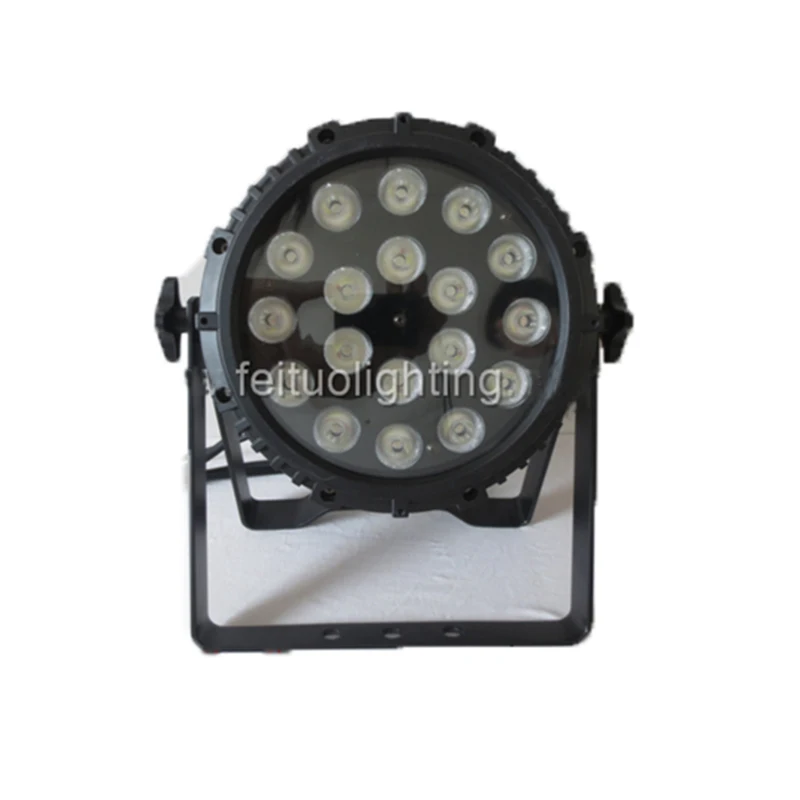 E-(8/Лот) Led par light 18x18 Вт rgbwa uv 6 в 1 открытый ip65 led par can light