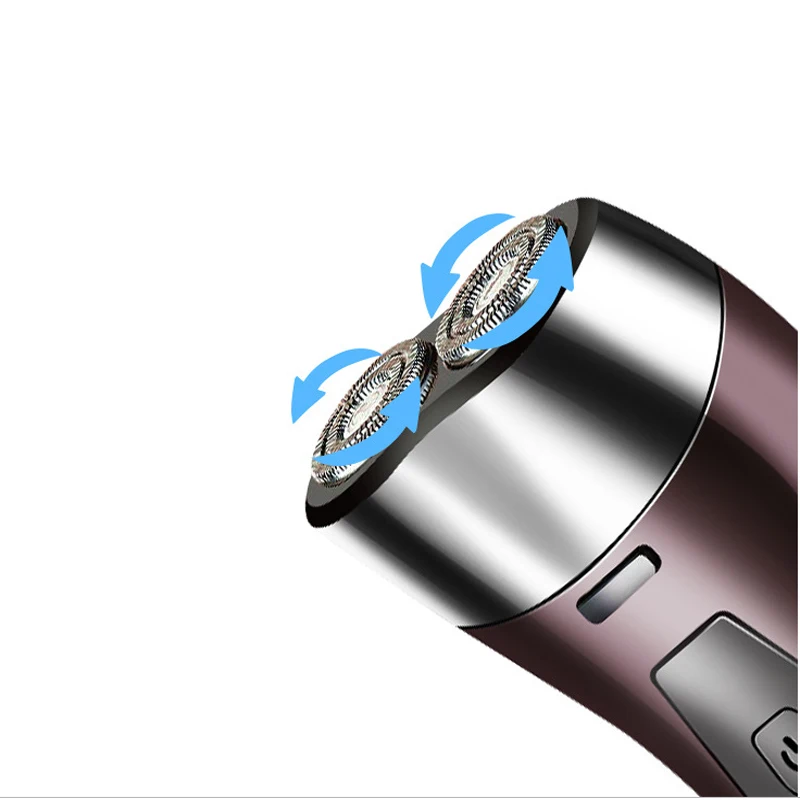 Электробритва Мужская может мыть USB зарядка Беспроводной интеллектуальный контроль станок для бритья плавающий двусторонний резец