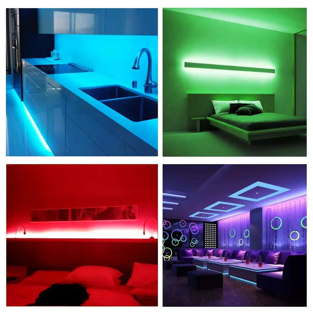 5 м гибкий светодиодный свет полосы 2835 RGB водонепроницаемая лента пропилен