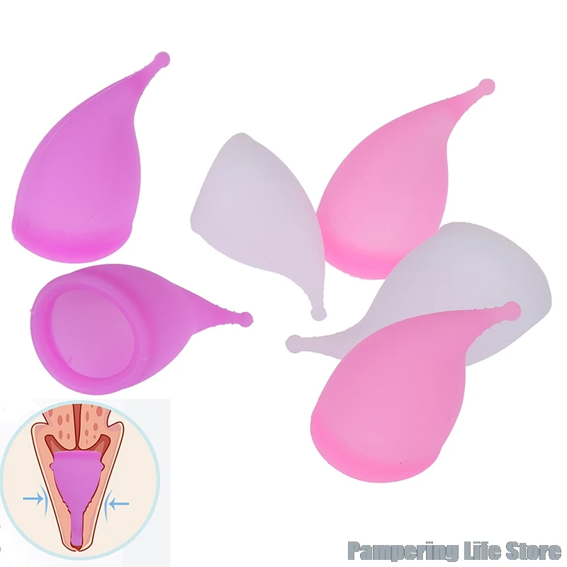 Lady Medical Grade Silicone Menstrual Cup Feminine Hygiene Period 2 Size | Красота и здоровье