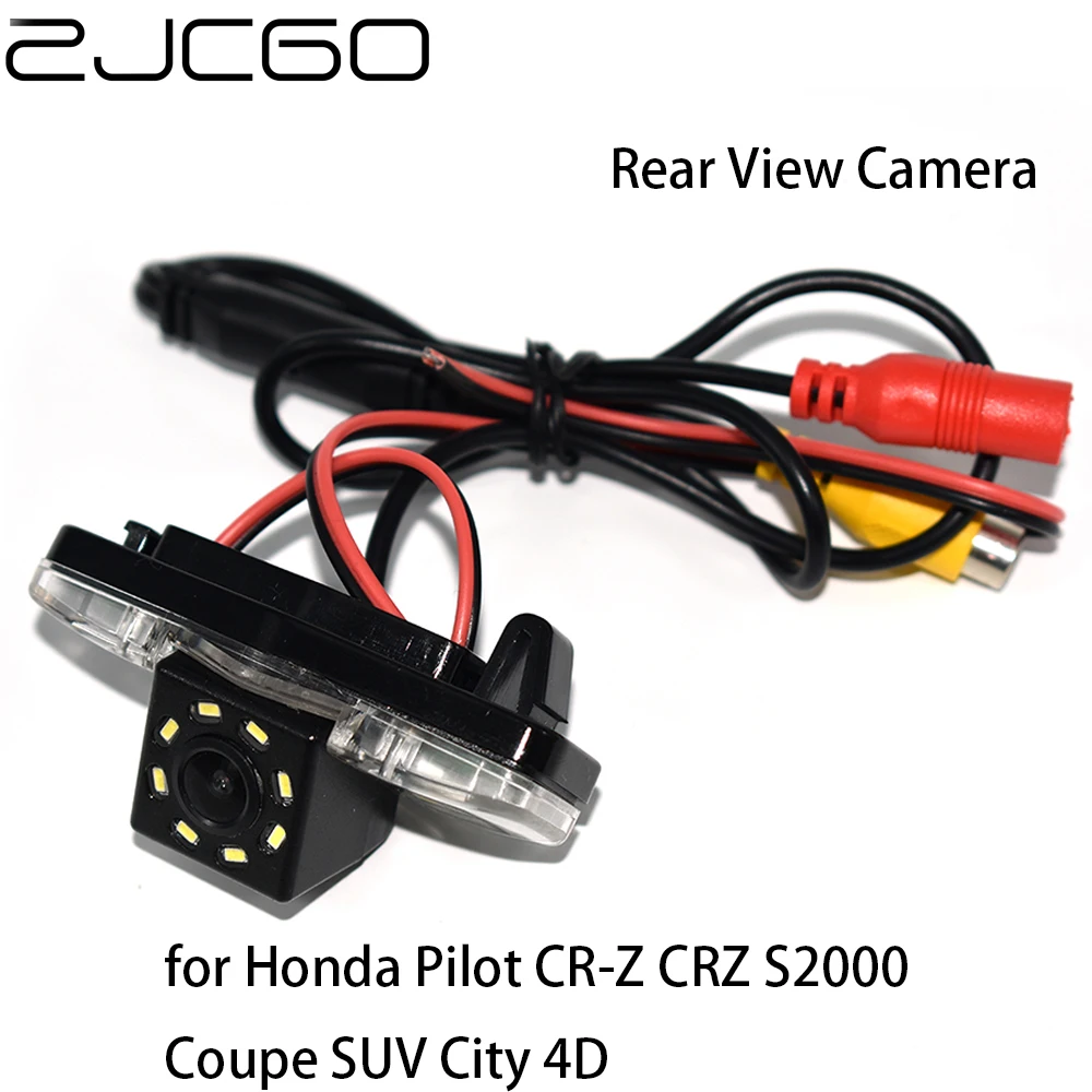 

ZJCGO CCD Car Rear View Reverse Back Up Parking Night Vision Waterproof Camera for Honda Pilot CR-Z CRZ S2000 Coupe SUV City 4D