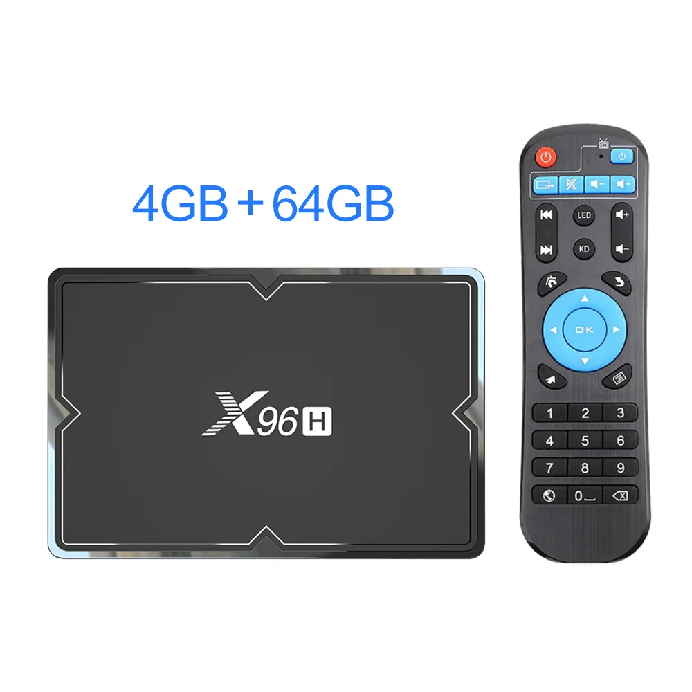 VONTAR X96H Смарт ТВ приставка X96 Мини Android 9,0 4 Гб 64 Гб 32 Гб Allwinner H603 wifi 1080P 4K Netflix Youtube 2 Гб 16 Гб телеприставка - Color: 4G64G