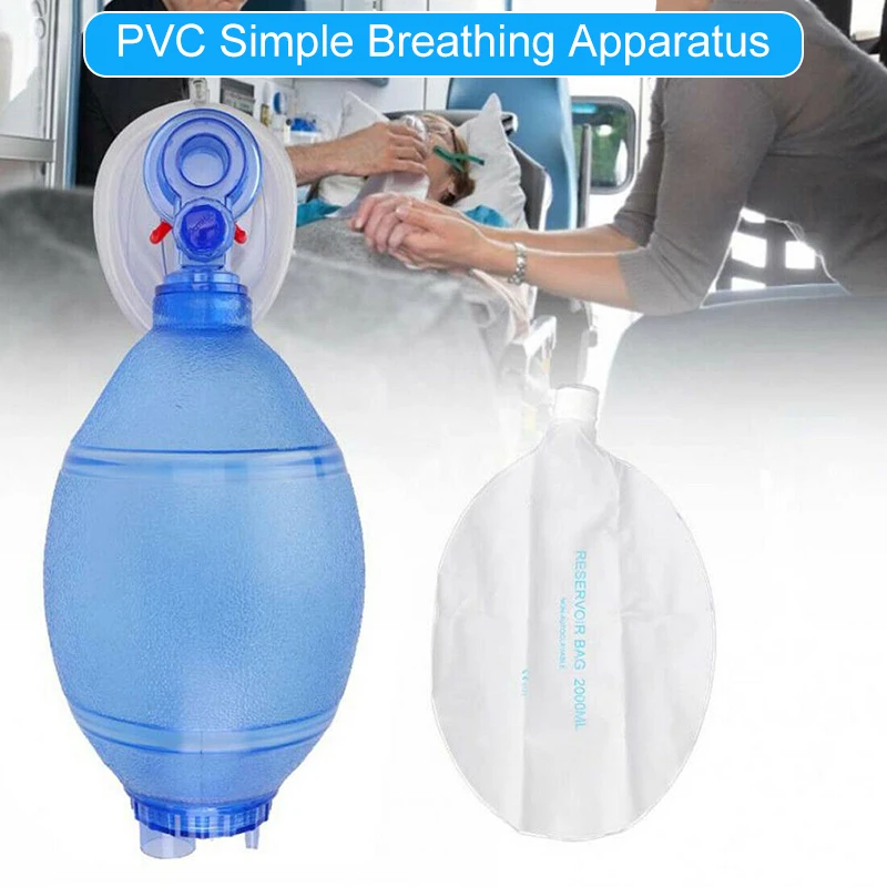 

Simple Breathing Tool Adult PVC Mask with Oxygen Tube for Home Professional Use TUE88