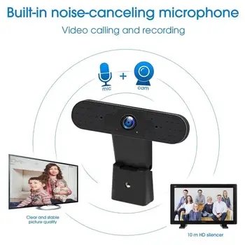 

New ST-UC08-2M Black Computer HD 1080P Webcam With Microphone Flexible Rotation Design Plug And Play PC Notebook Desktop