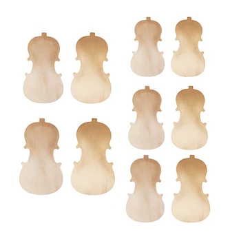 

4 X 4/4 Violin DIY Solid Wood Front Panel Back Plate Set Kit