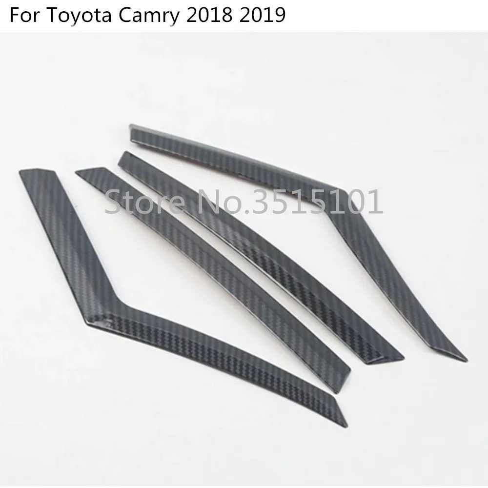 Для Toyota New Camry XV70 автомобиль углеродного волокна задний хвост бровей свет лампы рамка палка крышка отделка 4 шт
