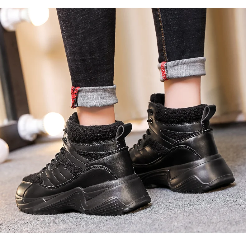 Tenis feminino 2019 зимние высококачественные женские теннисные туфли плюшевые теплые Нескользящие кроссовки женская уличная спортивная обувь