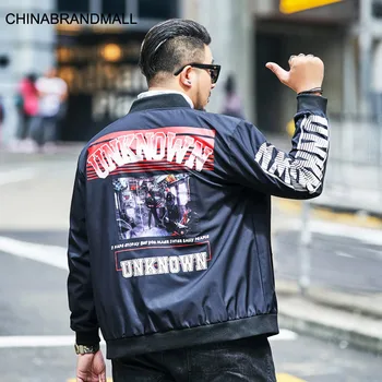 

Big size Men's Wear super Brand Fat Man Autumn Patch Pilot Jacket Plus Fat Plus Loose Baseball Clothing Coat