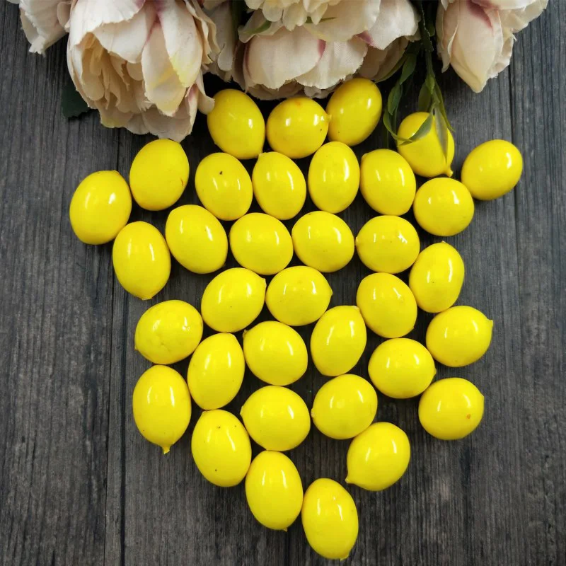 Artificial Realistic Simulation Lemon Fruits For DIY Decoration 10PCS