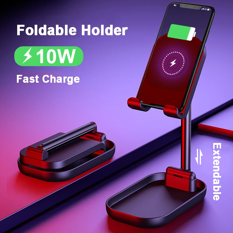 Складная подставка QI для беспроводного зарядного устройства Iphone 11 Pro 10 Вт быстрая