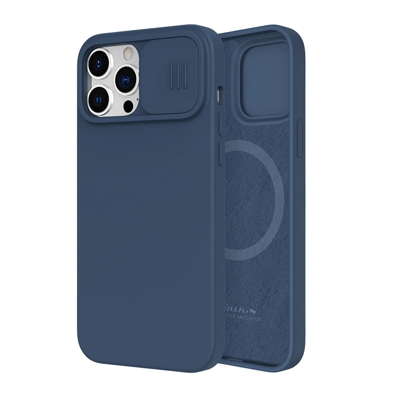 NILLKIN CamShield Magnetic Case with Slide Camera Protection - Silky Liquid Silicone Cover