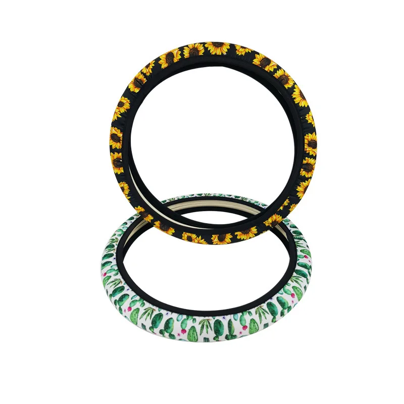 2019-Girly-Skid-Resistance-Neoprene-Sunflower-Car (1)