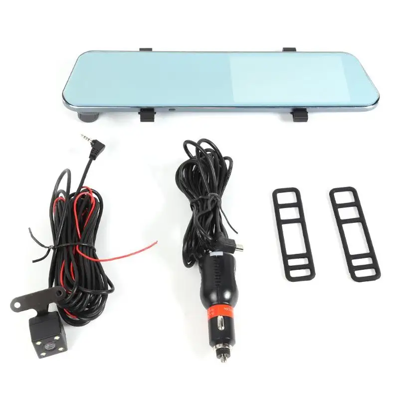 Anytek A6 1080P видеорегистратор DVR зеркало заднего вида Автомобильная камера рекордер двойной объектив ADAS g-сенсор видеорегистратор ночного видения видеомагнитофон
