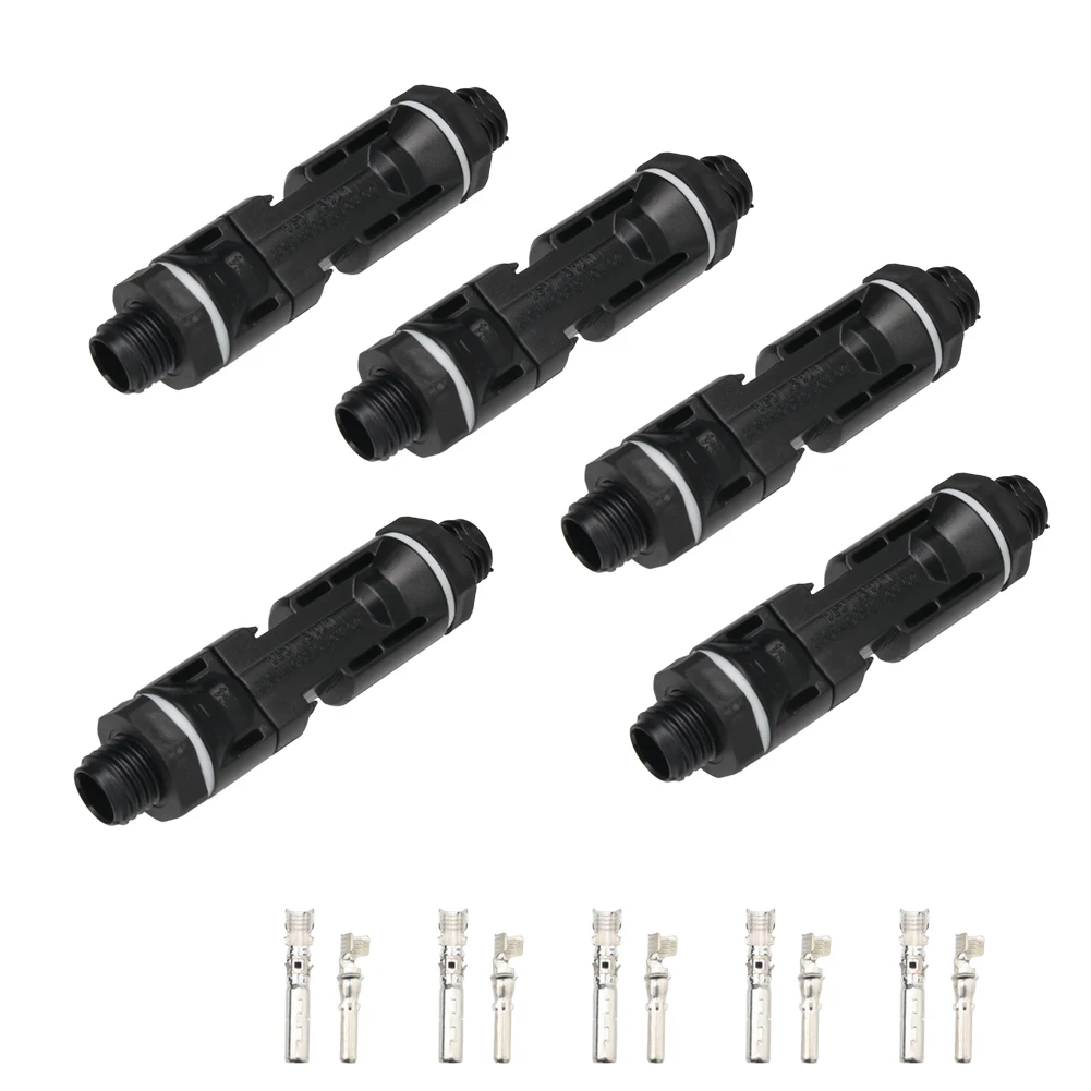 

5 Pairs Photovoltaic MC4 Panel Plug Connector PV Combiner Box Waterproof Plug