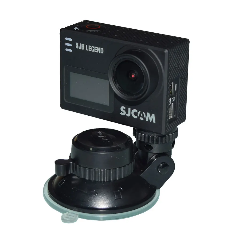 Универсальный 360 Вращающийся Кронштейн держатель на присосках для SJCAM SJ8 SJ7 SJ4000 SJ5000X Xiaomi Yi eken H9 Спортивная камера крепление в автомобиле