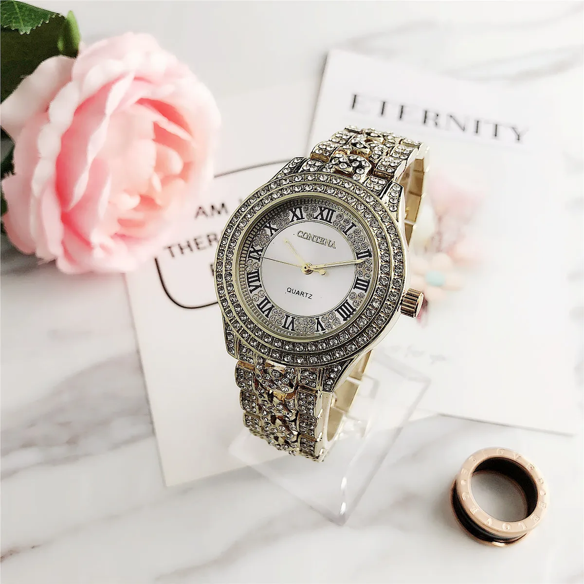 CONTENA часы женские бриллиантовые модные женские часы Relogio Feminino роскошные женские часы Relogio Feminino Montre Femme