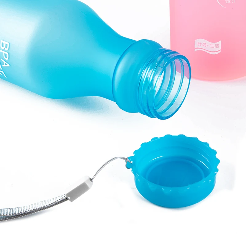 550ML Candy-Colored Drinkware Leak-proof Plastic Portable Non-breakable Soda Bottle Sealed Water Cup Beverage Water Bottle water bottle,sports water bottle,sports bottle,plastic water bottle,plastic cup