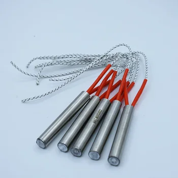 

16mm Tube Dia. 16x100mm 16x120mm 16x140mm 110V/220V/380V Cartridge Heater Stainless Steel Tube Heating Element 5pcs