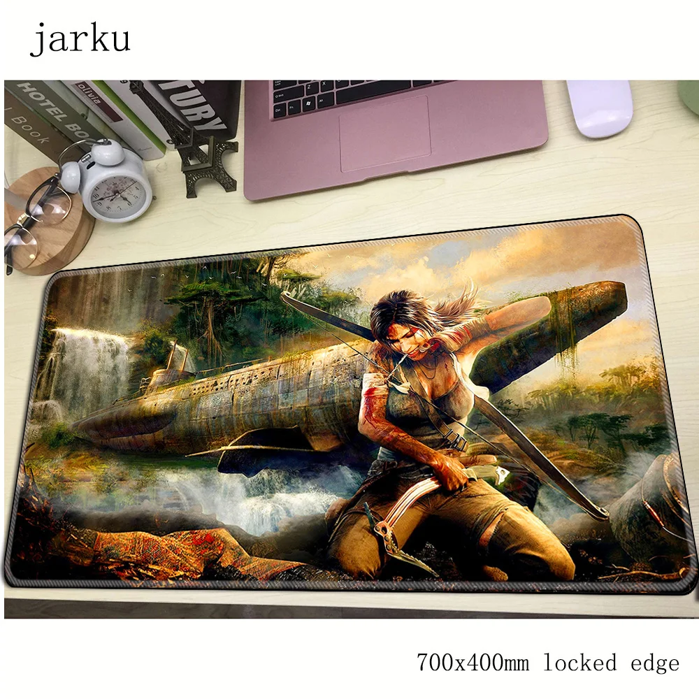 Tomb raider pad мышь computador игровая мышь pad 700x400X2 мм padmouse большой высококачественный Коврик Для Мыши Эргономичный гаджет коврик для рабочего стола