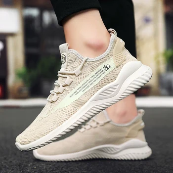 

New Summer Casual Shoes For Men Fashion Breathable Mesh Men trendy Sneakers Comfortable Large Sized Flats