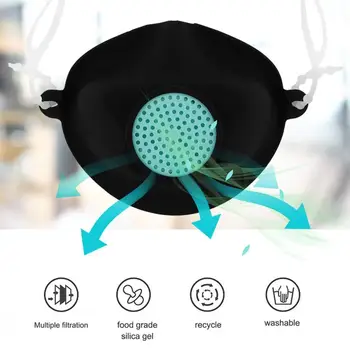 

Silicone FFP3 Protective Mask Disposable Anti Dust fog Face Mouth Men Ms with Filter Element Washable Earloop Mask