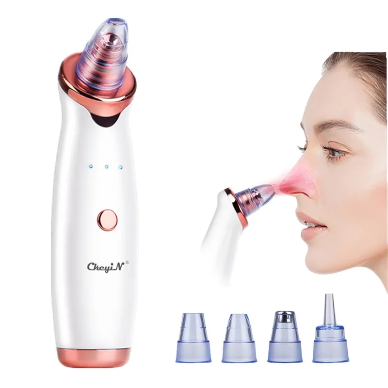 Electric Blackhead Remover Vacuum Suction Black Head Removal Facial Acne Pore Cleaner Extractor Tool Diamond Care 5 Probes 38