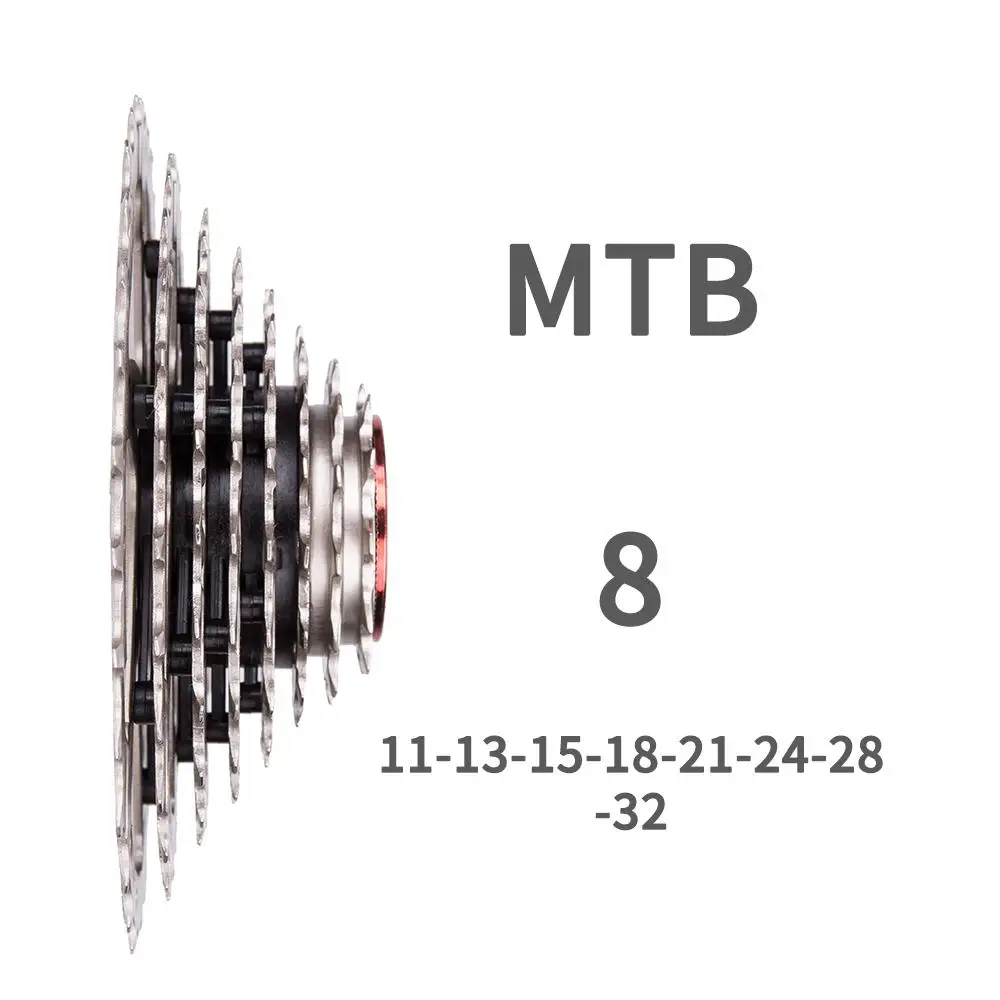 Качество 8 скоростей 11-32T MTB велосипедная кассета горный велосипед стальной s 8v K7