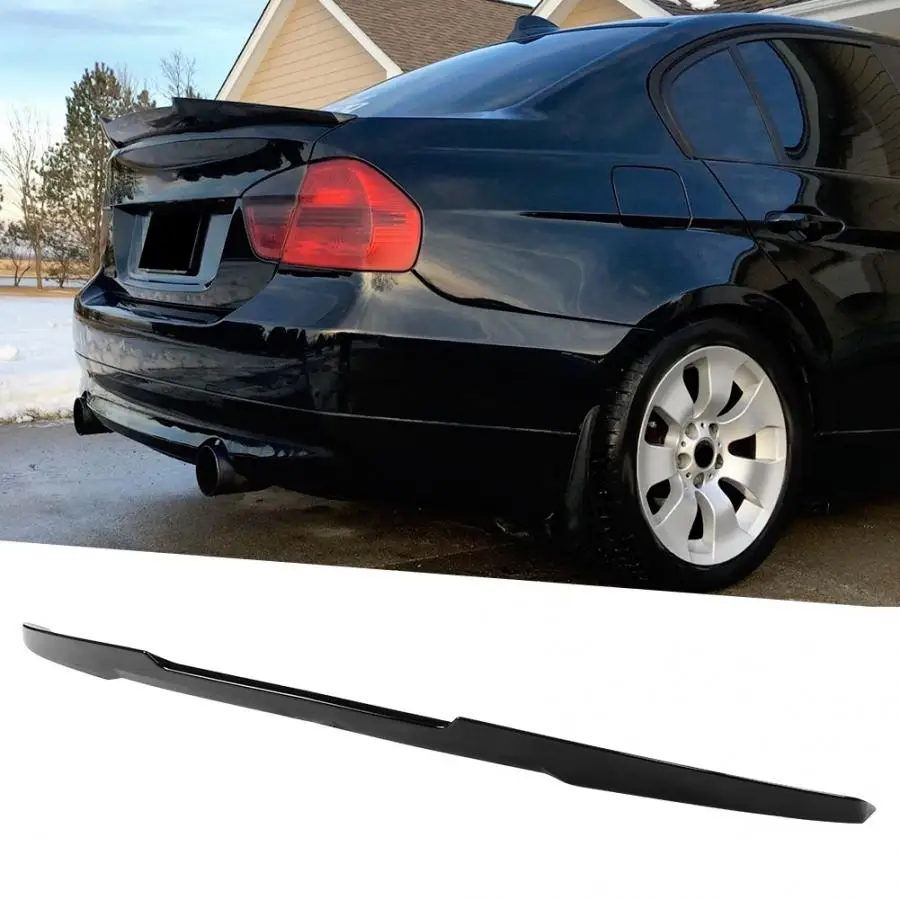 Glossy Black Car Rear Roof Spoiler Wing Refit For M4 Style High Kick