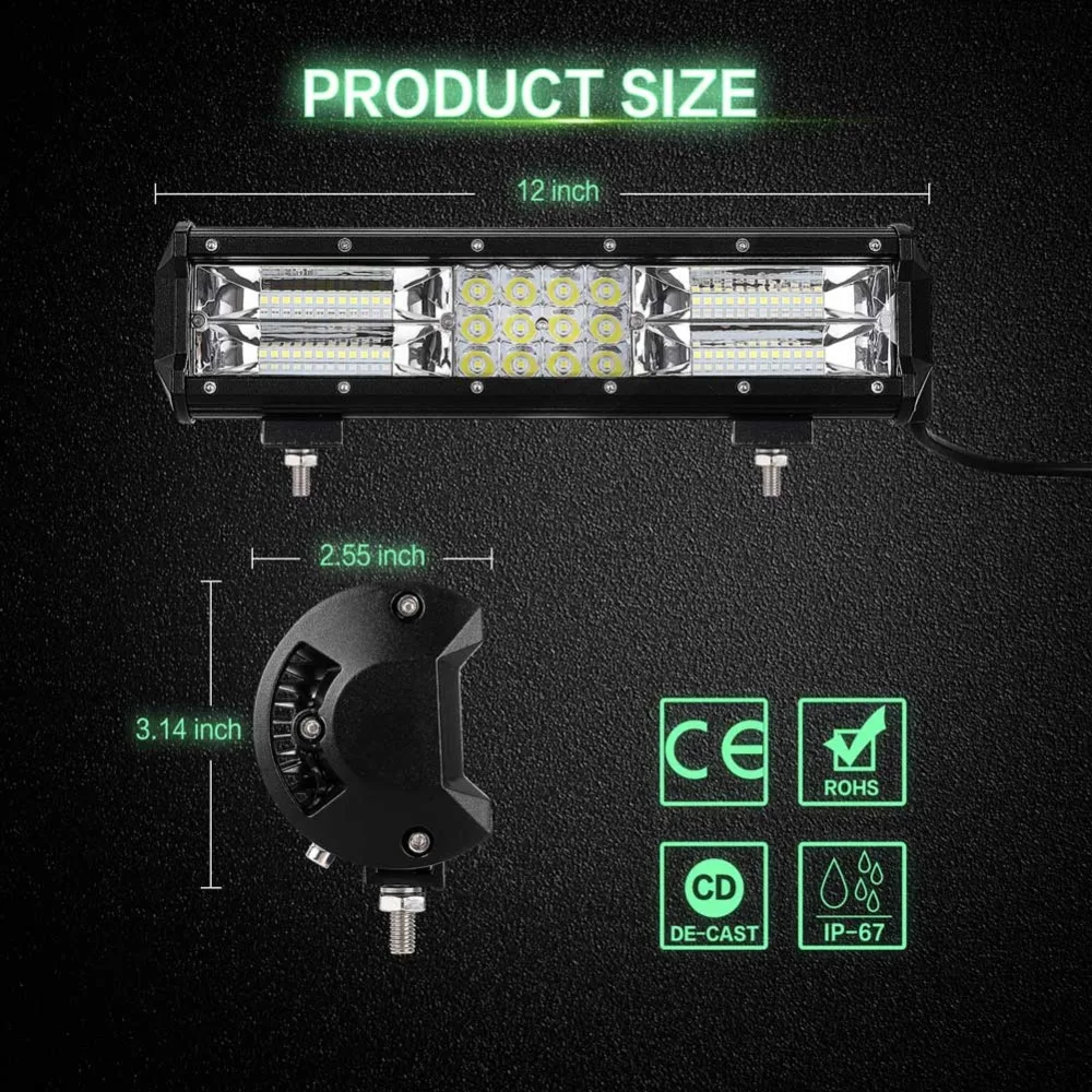 12inch led light bar-offroad