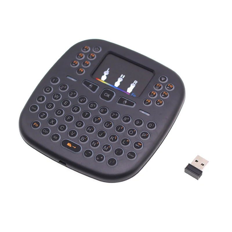 

i18 RGB Backlit Mini Keyboard 2.4G Wireless Keyboard with Touchpad Mouse for Android Smart TV Box Media Player Set Top Box