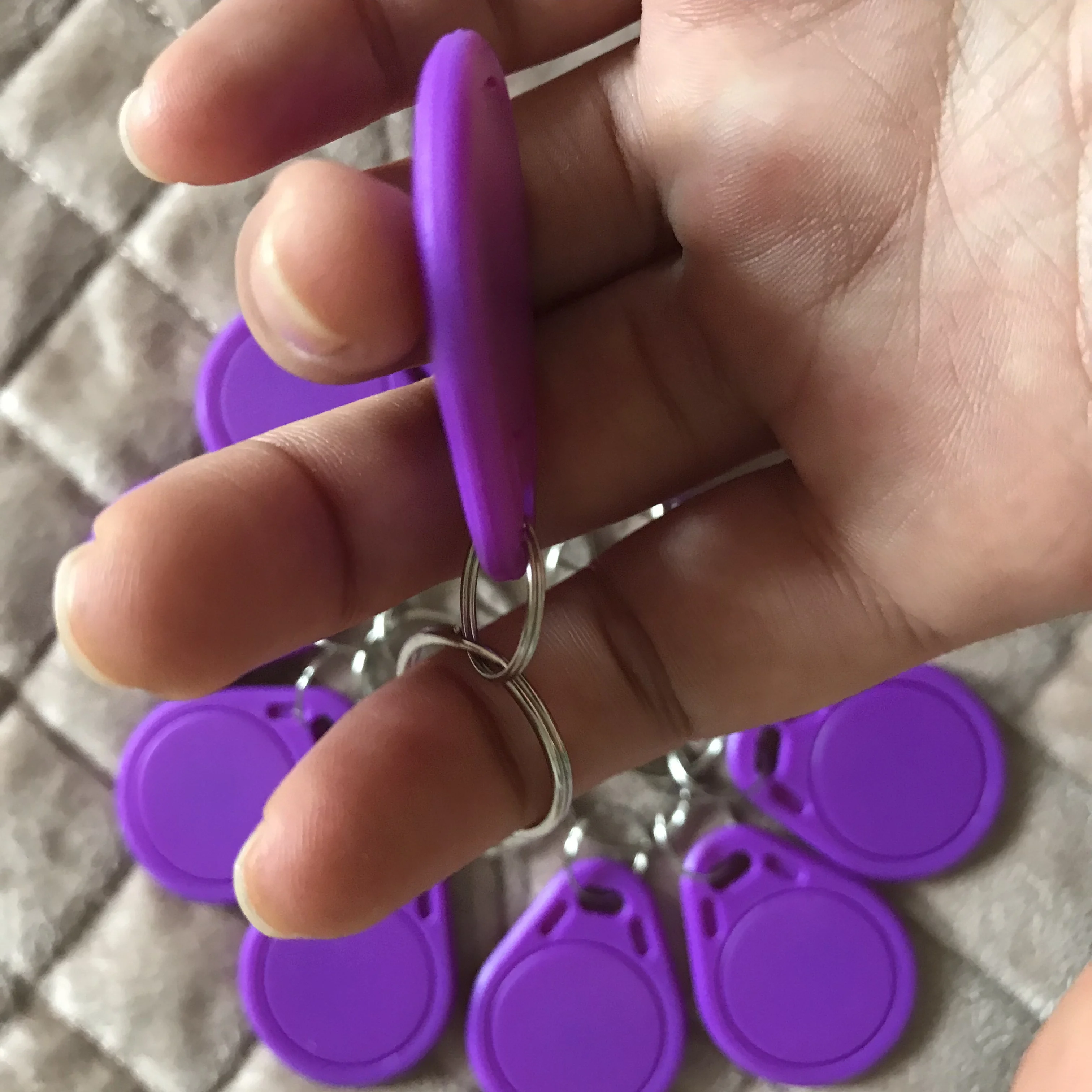 13.56MHz IC keyfob UFUID KEYCHAINS 10PCS/Lot