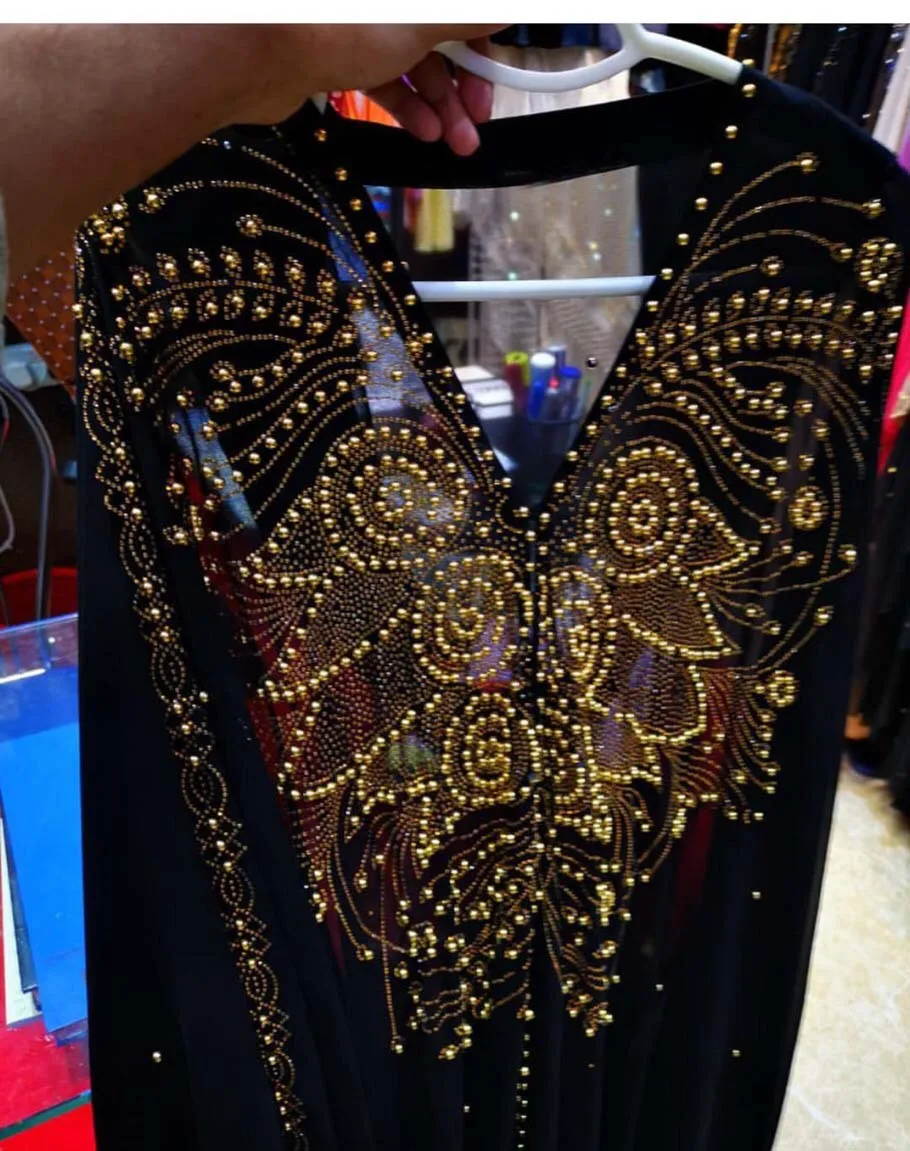 Африканские платья для женщин размера плюс, Дашики, алмазные бусины, африканская одежда, абайя, Дубай, халат, вечернее длинное мусульманское платье, накидка с капюшоном