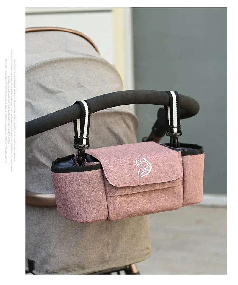 Baby Stroller Organizer Cup Holder Stroller Bag Baby Car Bag Trolley Bag Large Capacity Travel Baby Stroller Accessories Baby Strollers expensive