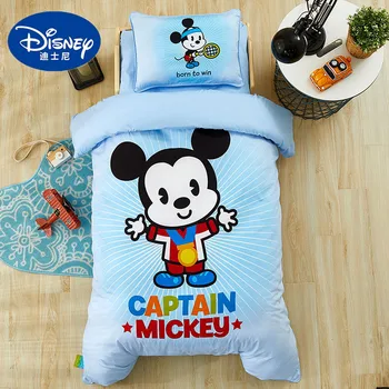 

Disney Cartoon Minnie Mickey Mouse Bedding Set for Baby Crib Bed 3Pcs Duvet Cover Bedsheet Pillowcase for Baby Boy Girl 0.6m bed