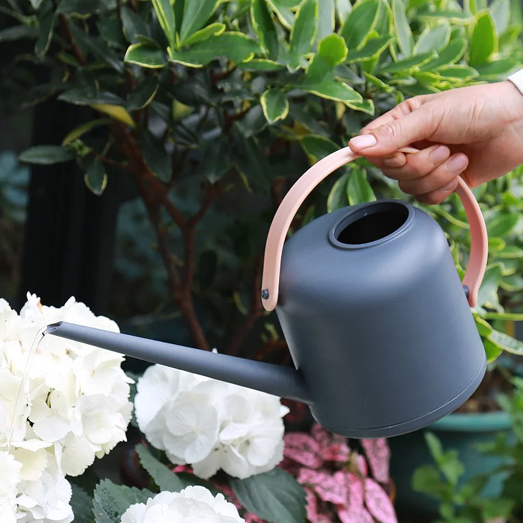 Vintage PP Plastic Long Spout Watering Can for Outdoor and Indoor House Plants - 1.8L / 61 oz