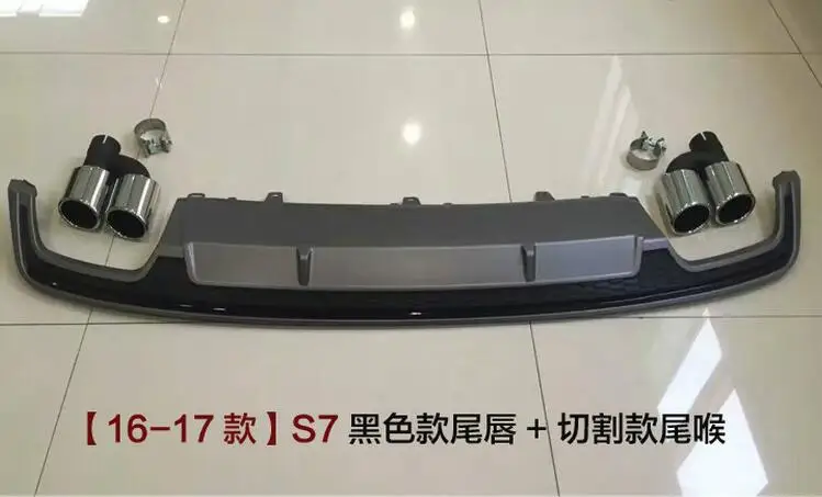 Для Audi A7 S7 обвес спойлер- Для Audi A7 PT ABS задний спойлер передний бампер диффузор защитные бамперы - Цвет: Многоцветный