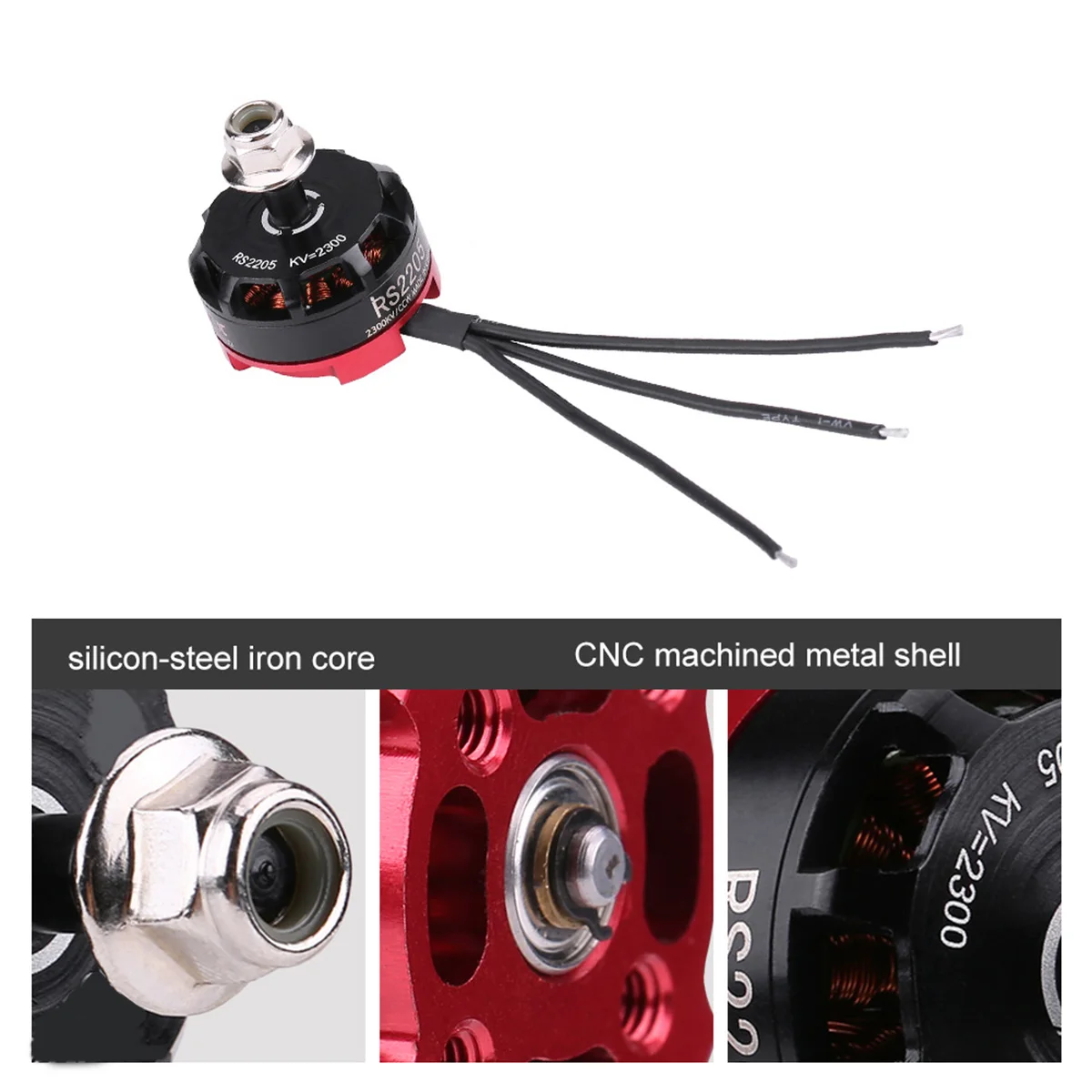 4 шт. RS2205 2300KV CW/CCW бесщеточный двигатель Весна 30A для RC гоночных квадрокоптеров