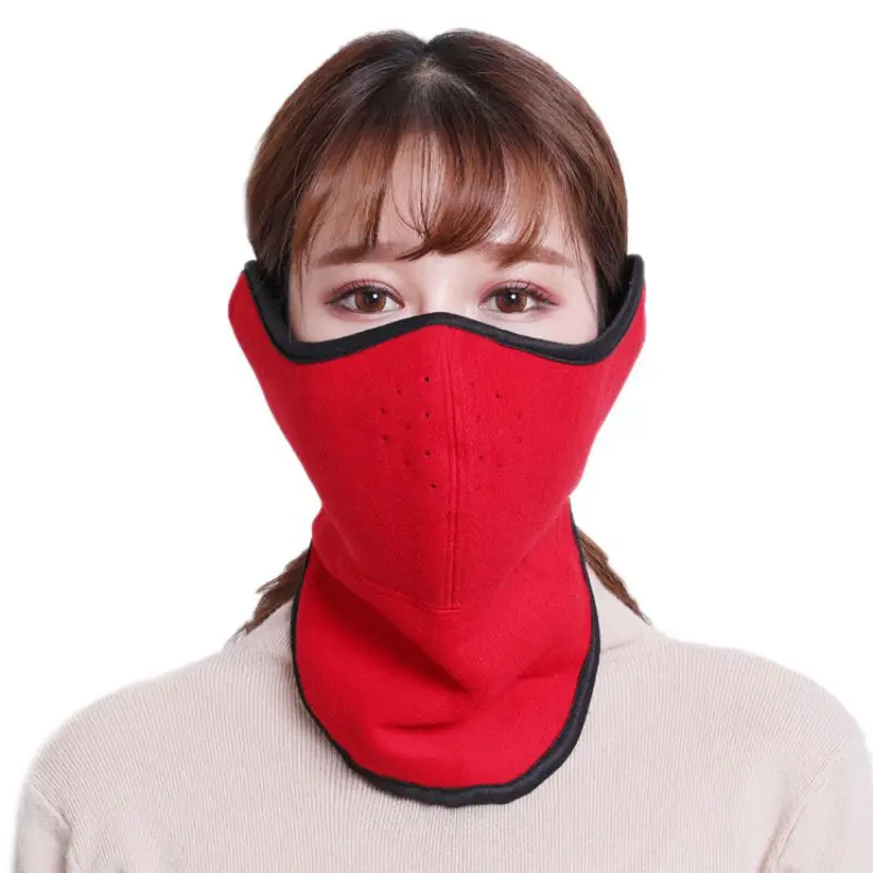 Зимняя ветрозащитная флисовая маска для защиты лица и носа для езды на велосипеде